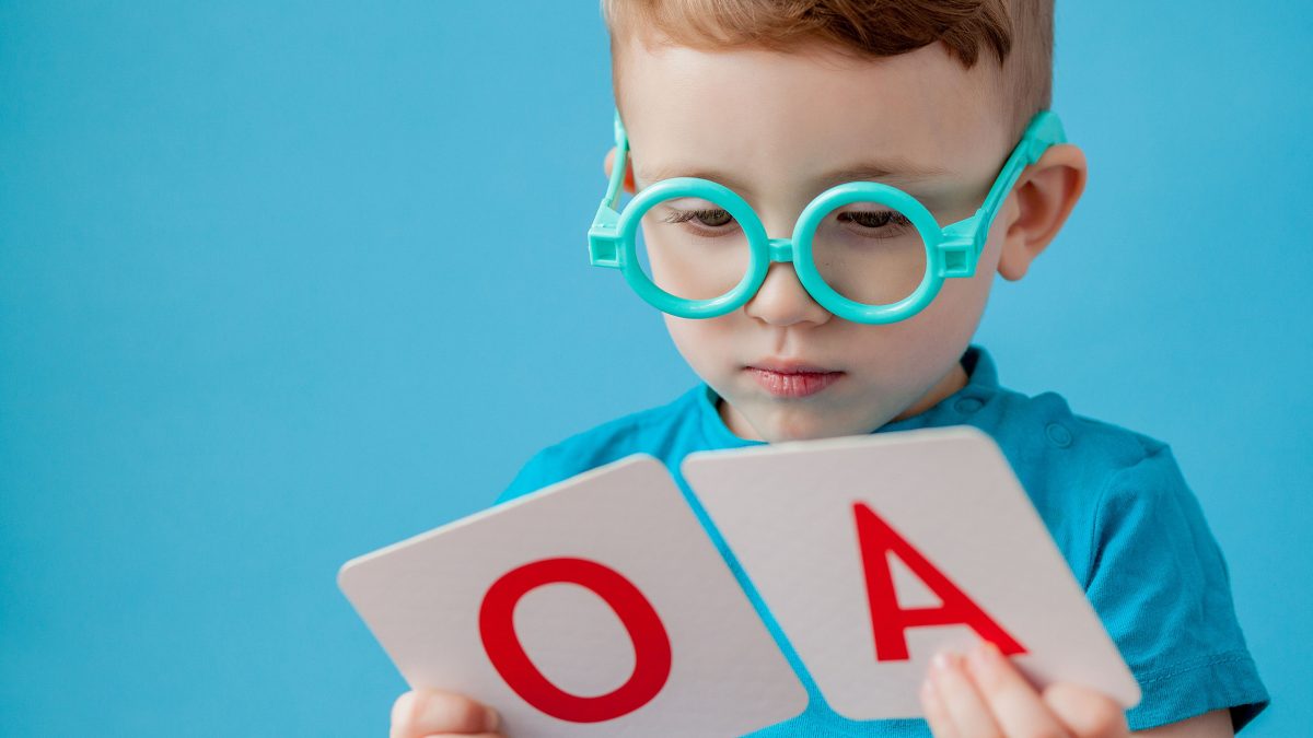 Boy Learning Alphabets