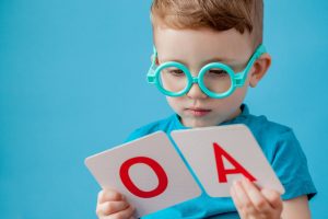 Boy Learning Alphabets