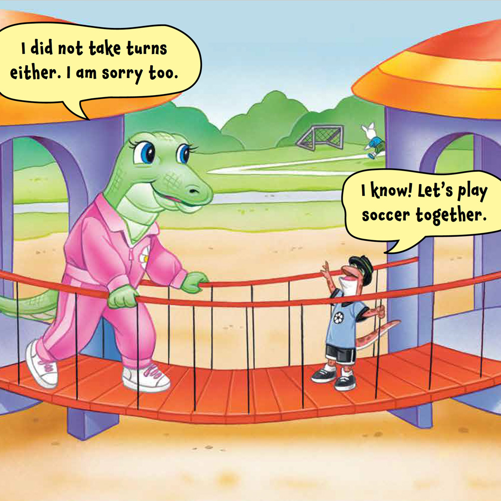 Manny and Gator Playing 2